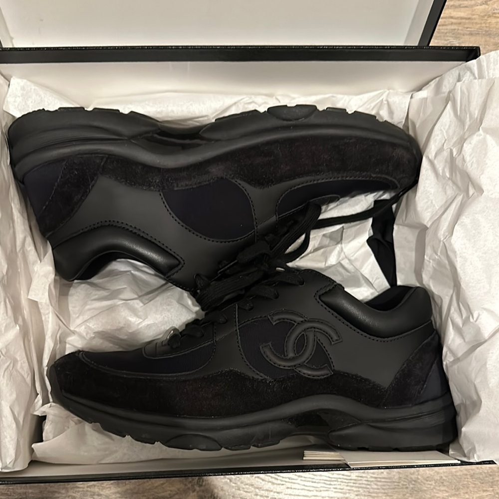 Chanel Black Sneakers
